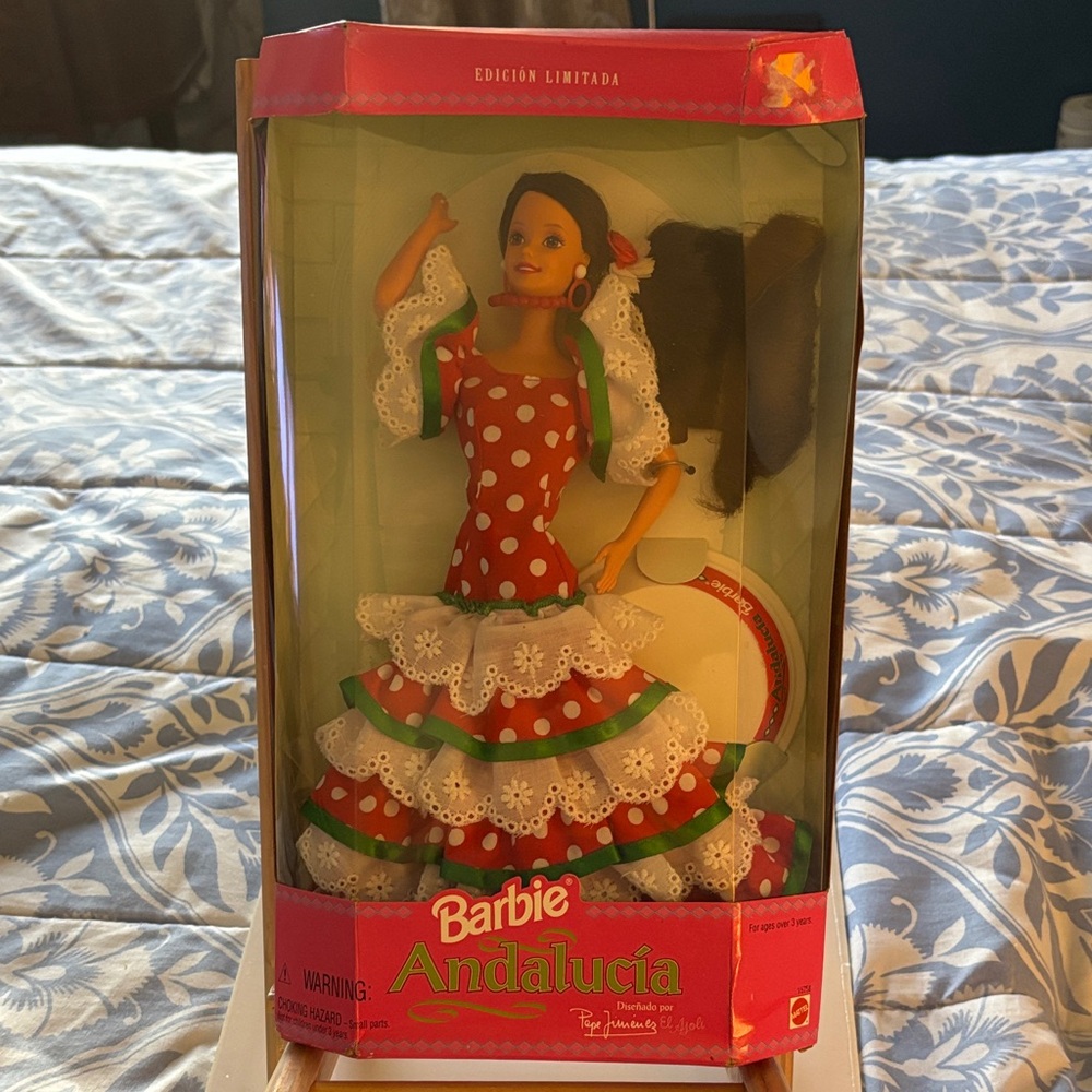 Vintage 1996 Barbie Andalucia Doll designed by Pepe Jimenez—